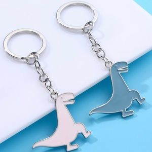 Set of two charmed dinosaur keychains